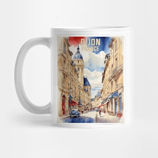 Dijon France Vintage Travel Poster Tourism Mug